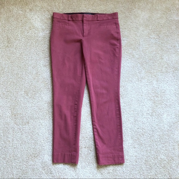 Banana Republic | Sloan Curvy Fit Ankle Pants Red - Picture 2 of 7